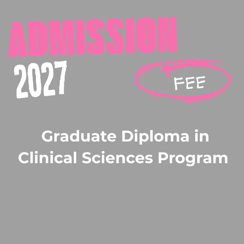Admission fee for the Graduate Diploma in Clinical Sciences Program